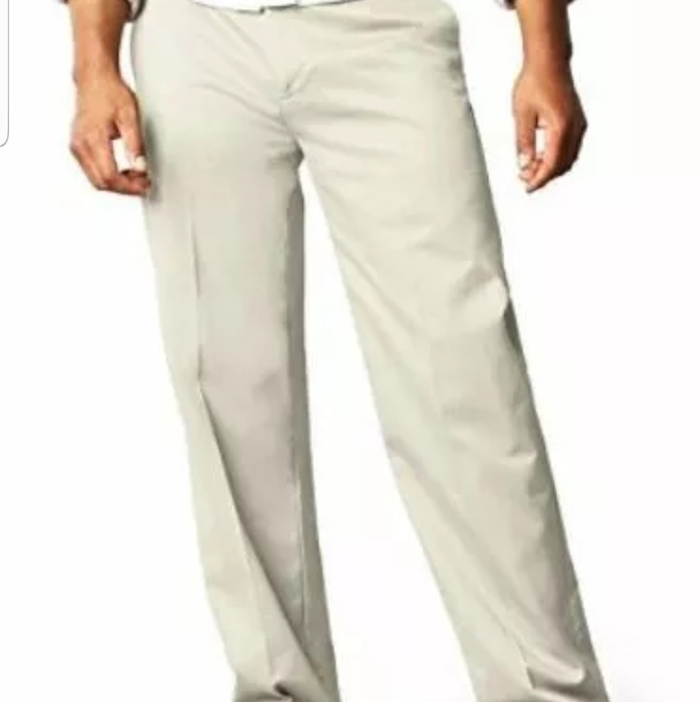 Haggar Pants Mens Beige 32 x 32 Classic Fit New